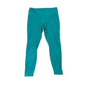 All in Motion Teal High-Rise Sculpted Streamline Capri Leggings Pockets XXL